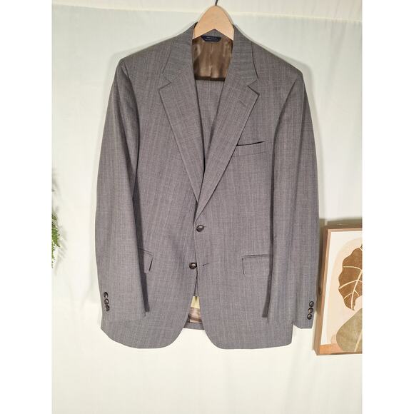 cricketeer Other - Vintage Cricketeer Men's Gray Pinstripe 2 Piece Suit Jacket/Pants